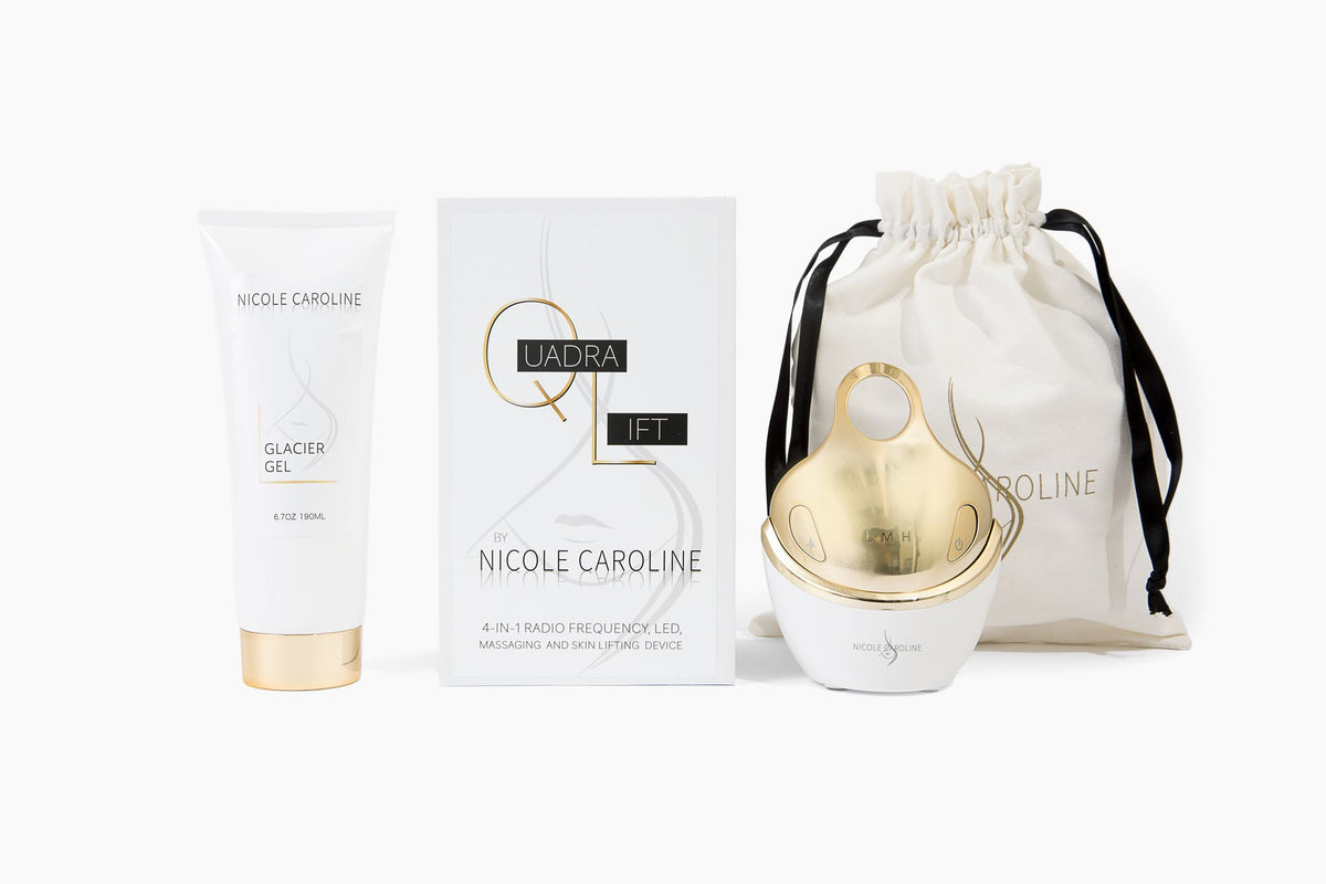Limited Edition Gold Quadra-Lift by Nicole Caroline 4-in-1 Radio Frequency Device